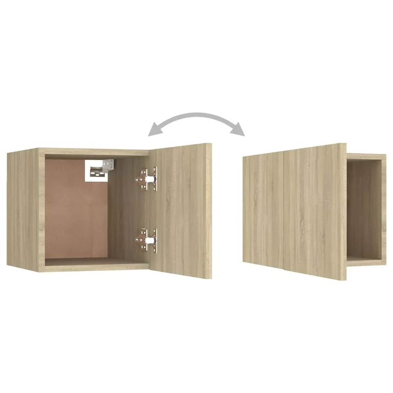 10 Piece TV Cabinet Set Sonoma Oak Engineered Wood