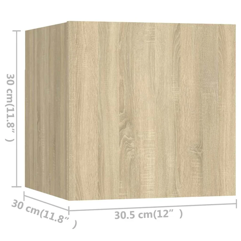10 Piece TV Cabinet Set Sonoma Oak Engineered Wood