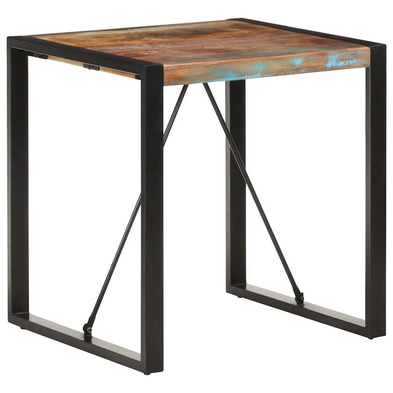 321597 vidaXL Dining Table 70x70x75 cm Solid Reclaimed Wood