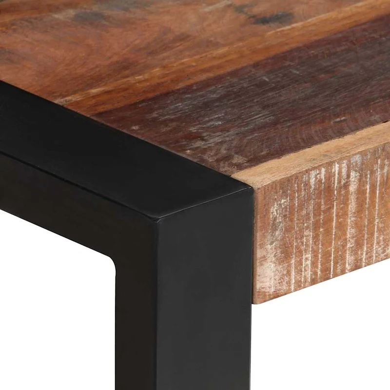 321597 vidaXL Dining Table 70x70x75 cm Solid Reclaimed Wood