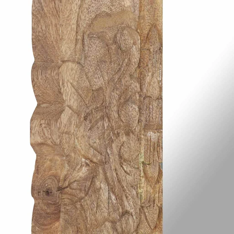 321635 vidaXL Mirror 50x50 cm Solid Mango Wood