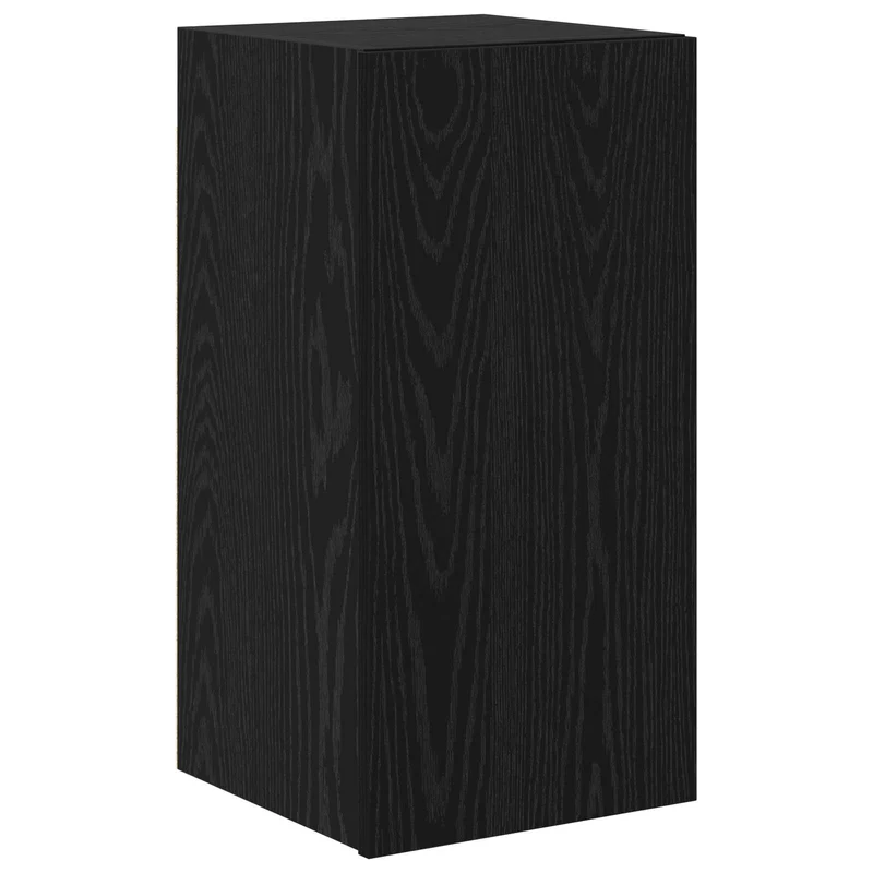 TV Cabinet Set 6 pcs Black Oak Engineered Wood