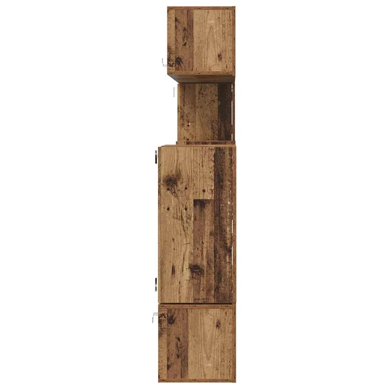 TV Units 4 pcs Old Wood Engineered wood