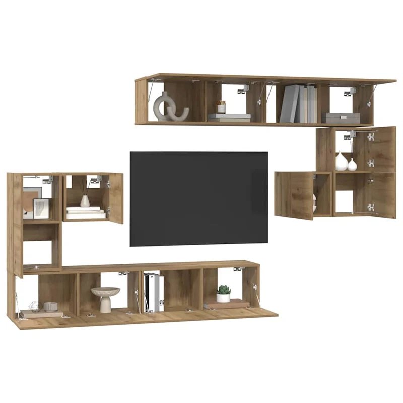 TV Units 4 pcs Artisan Oak Engineered wood