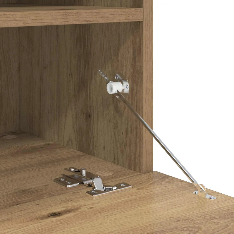 TV Wall Cabinet Set with LED Lights 7 pcs Artisan oak