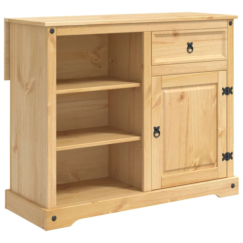 Kitchen Island Set 3 pcs Honey Wax 112 x 70 x 91.5 cm