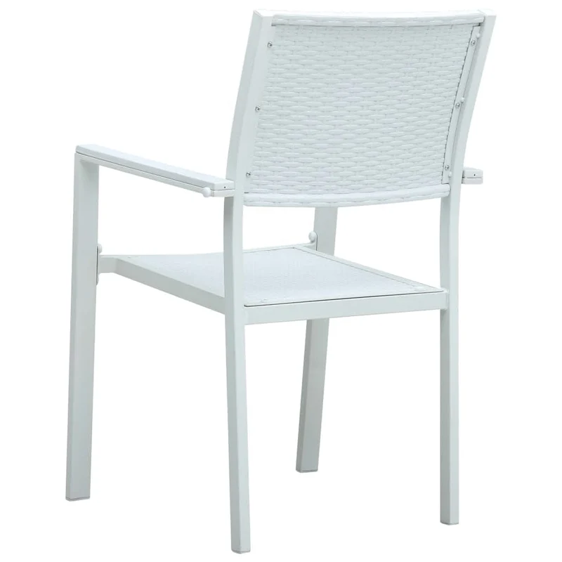 5 Piece Garden Dining Set White