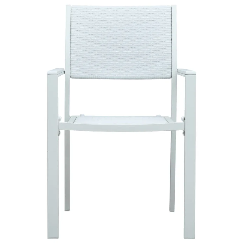 5 Piece Garden Dining Set White