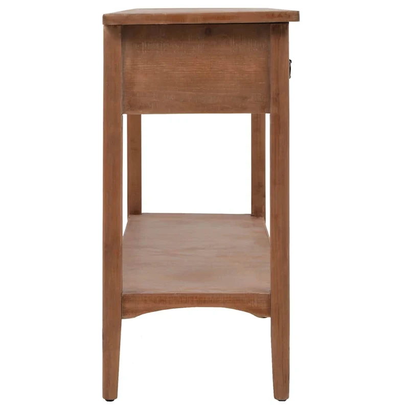 246122 vidaXL Console Table Solid Fir Wood 126x40x77,5 cm Brown