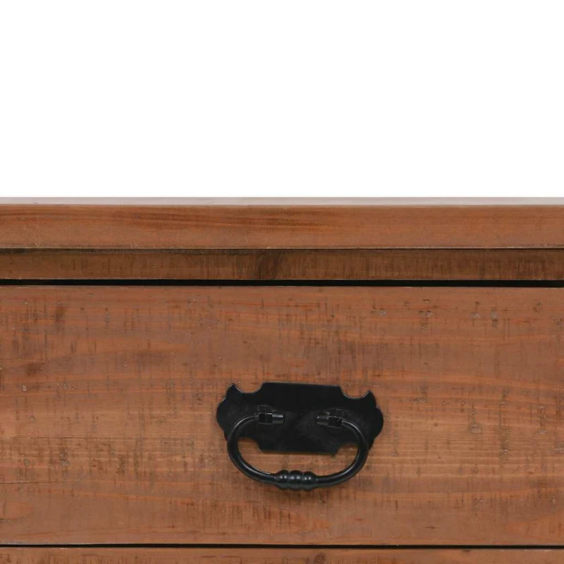 246122 vidaXL Console Table Solid Fir Wood 126x40x77,5 cm Brown