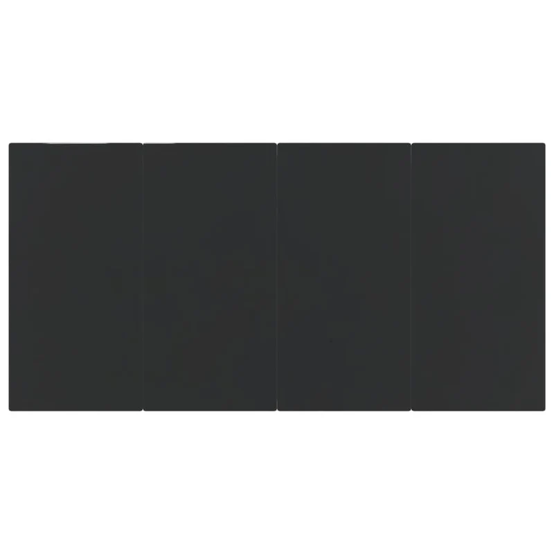 5 Piece Garden Dining Set Black