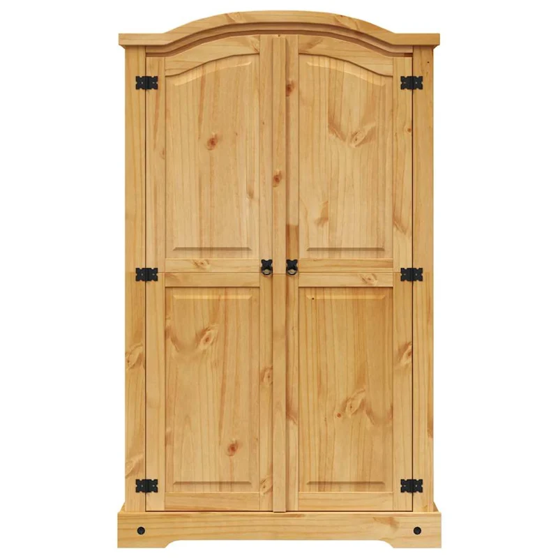 243732 vidaXL Wardrobe Mexican Pine Corona Range 2 Doors