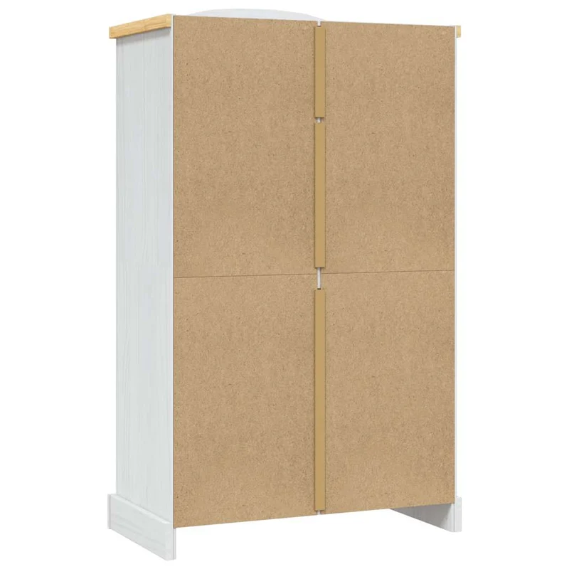 282620 vidaXL Wardrobe Mexican Pine Corona Range 2 Doors White
