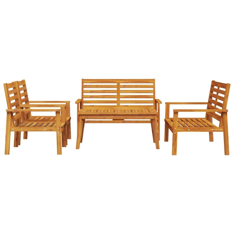 5 Piece Garden Lounge Set Solid Wood Acacia
