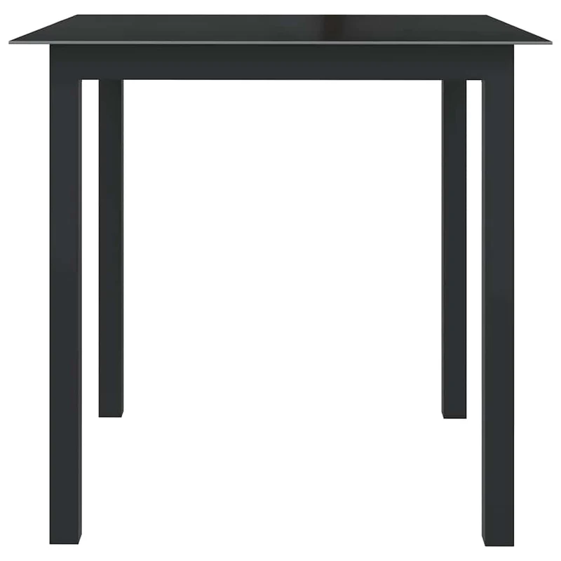 5 Piece Garden Dining Set Aluminium Anthracite