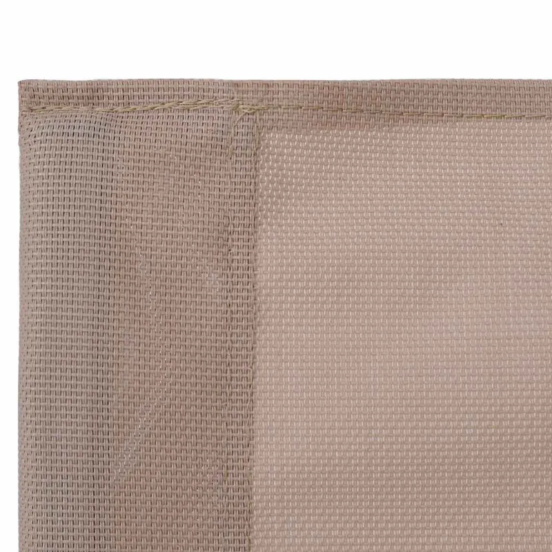 4 Piece Garden Lounge Set Fabric & Steel Taupe