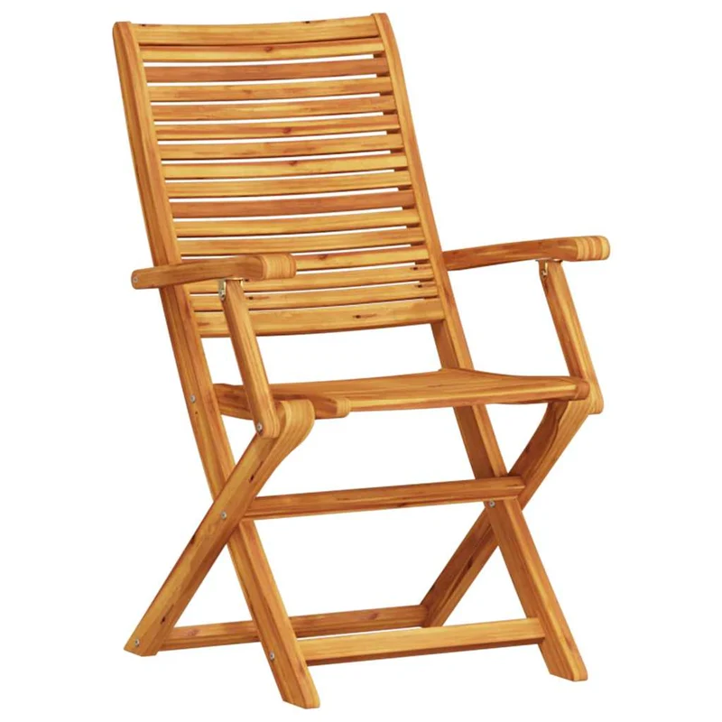 Garden Dining Set 5 pcs Brown Solid Acacia Wood
