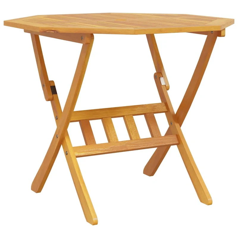 Garden Dining Set 5 pcs Brown Solid Acacia Wood