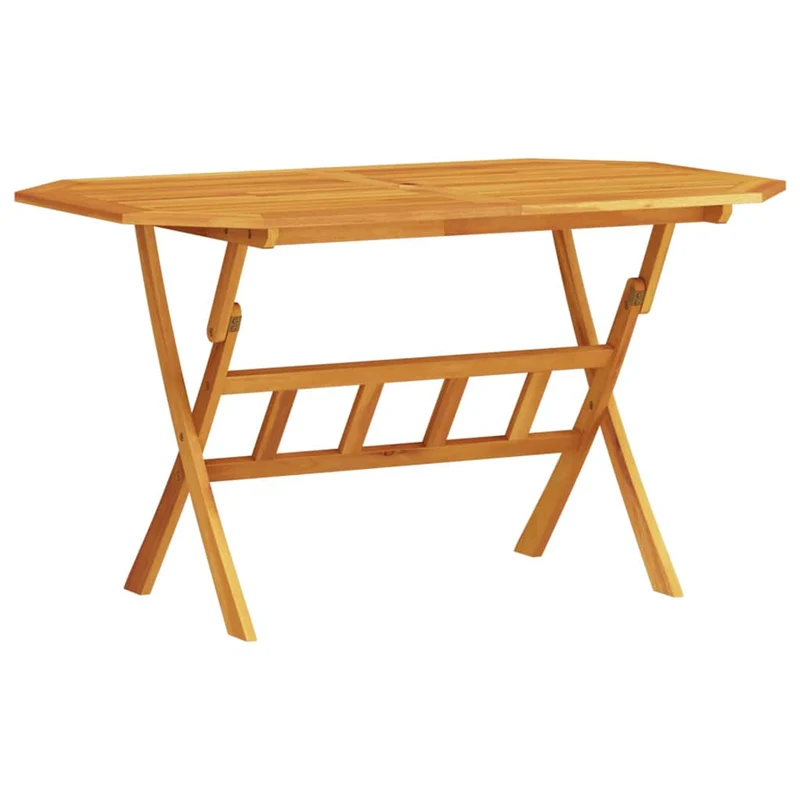 Garden Dining Set 5 pcs Brown Solid Acacia Wood