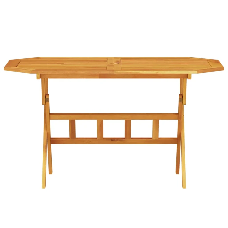 Garden Dining Set 5 pcs Brown Solid Acacia Wood