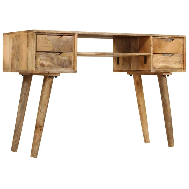 246791 vidaXL Writing Desk Solid Mango Wood 115x47x76 cm