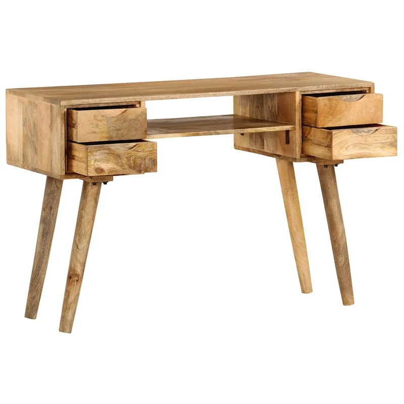 246791 vidaXL Writing Desk Solid Mango Wood 115x47x76 cm