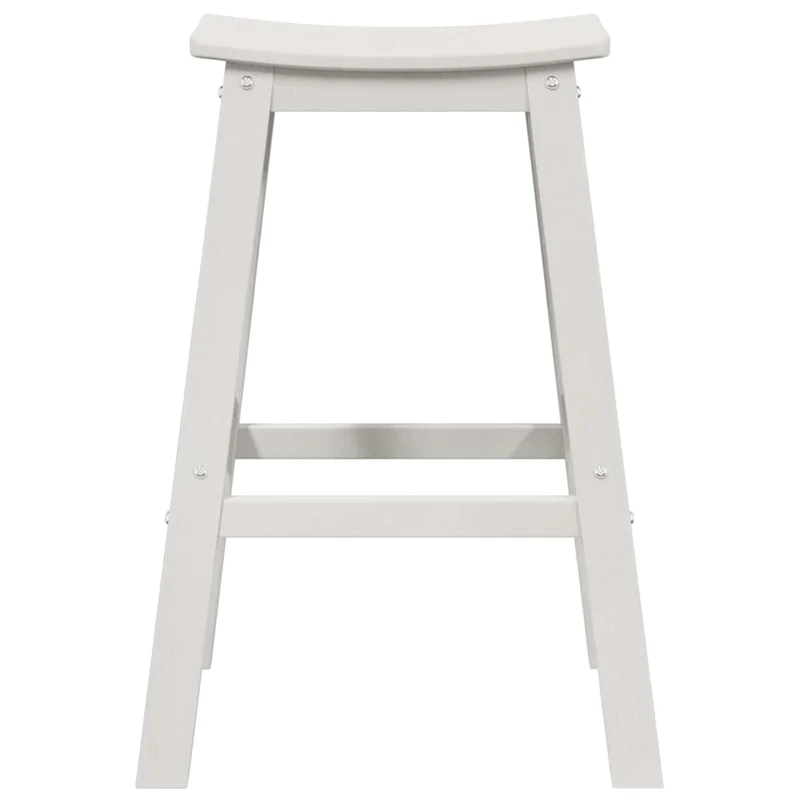 Garden Bar Set 6 pcs White HDPE