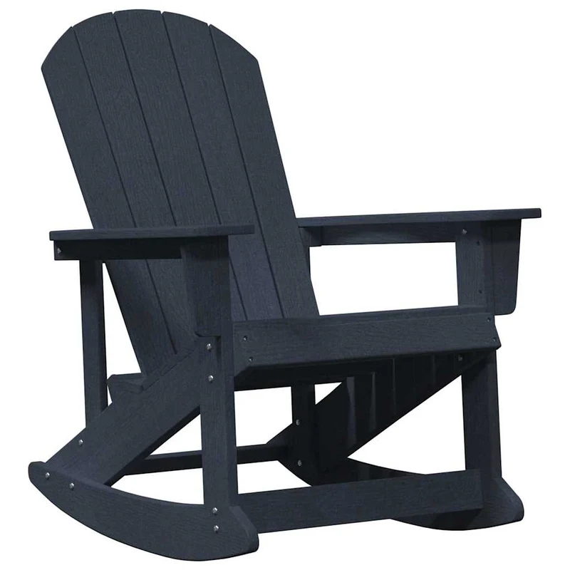 Adirondack Rocking Chairs 2 pcs Navy Blue HDPE
