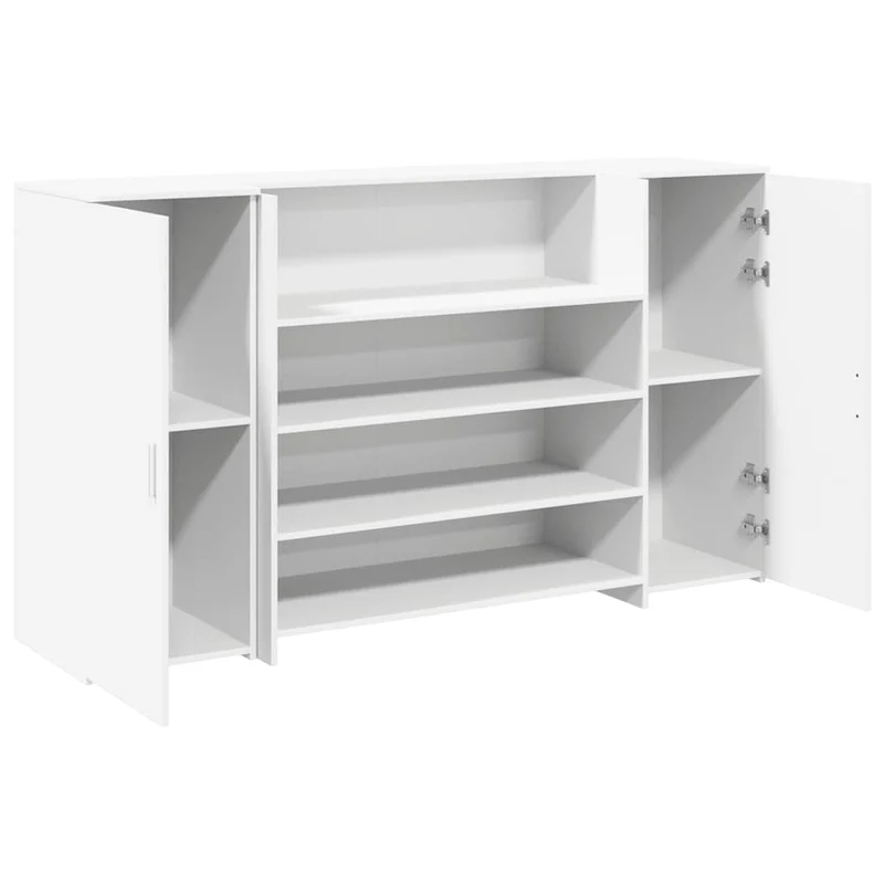 Reception Desk White 180x50x103,5 cm Engineered Wood