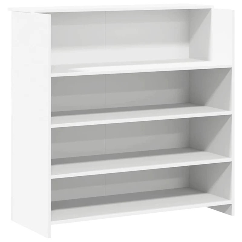 Reception Desk White 180x50x103,5 cm Engineered Wood
