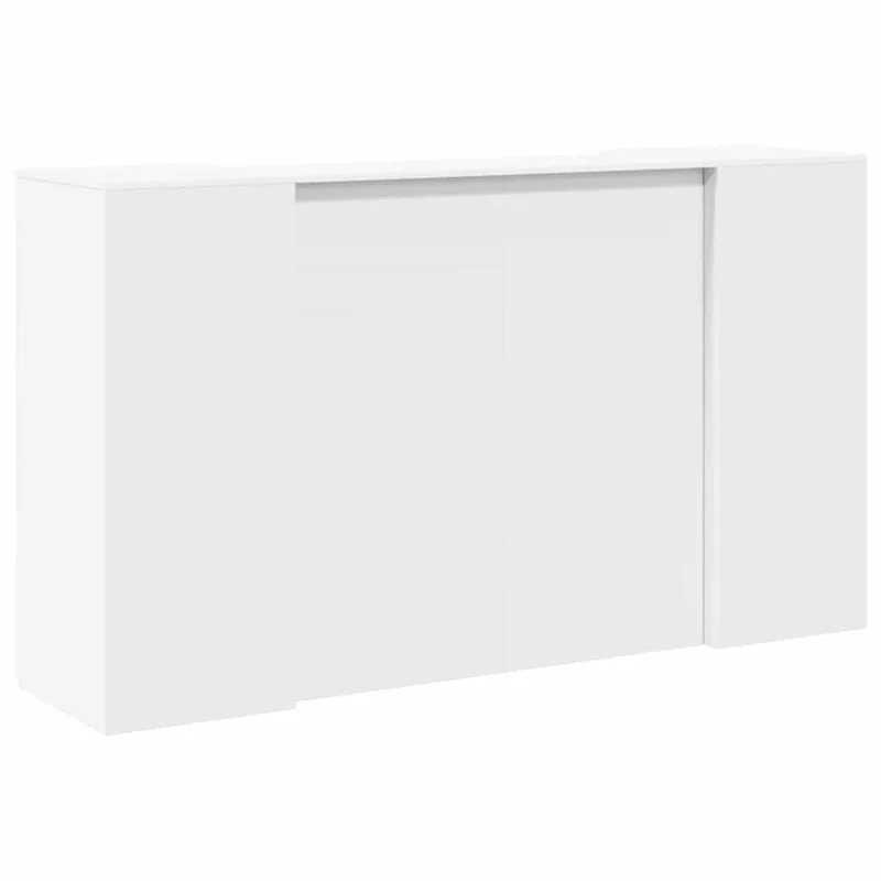 Reception Desk White 180x50x103,5 cm Engineered Wood