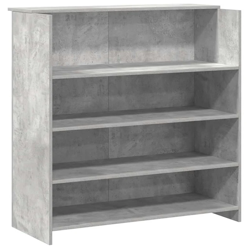 Reception Desk Concrete Grey 180x50x103,5 cm Engineered Wood