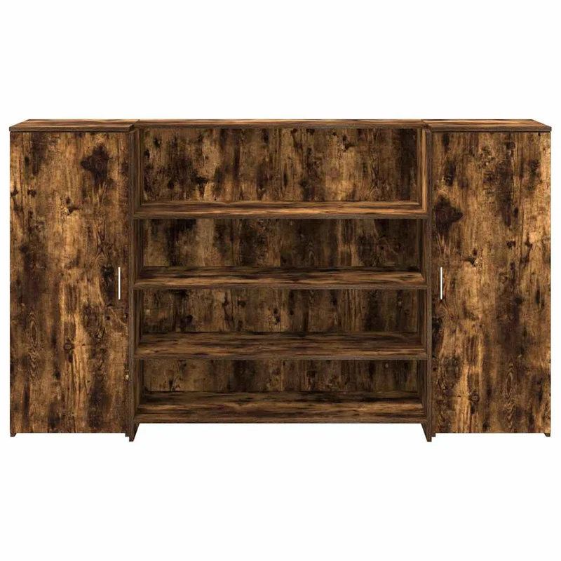 Reception Desk Smoked Oak 180x50x103,5 cm Engineered Wood