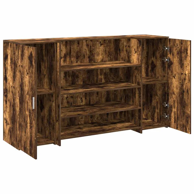 Reception Desk Smoked Oak 180x50x103,5 cm Engineered Wood