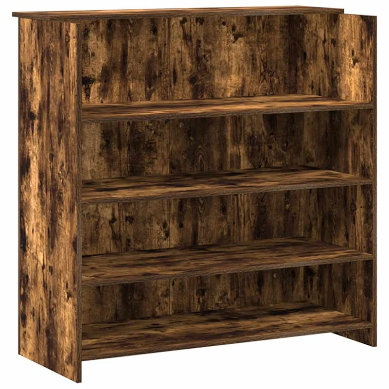 Reception Desk Smoked Oak 180x50x103,5 cm Engineered Wood