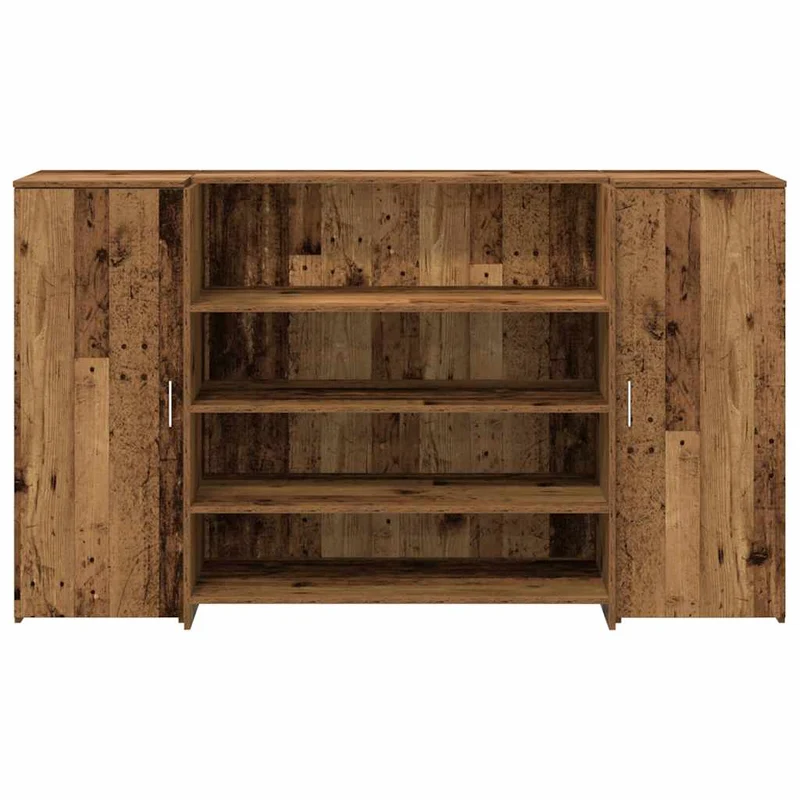 Reception Desk Old Wood 180x50x103,5 cm Engineered Wood