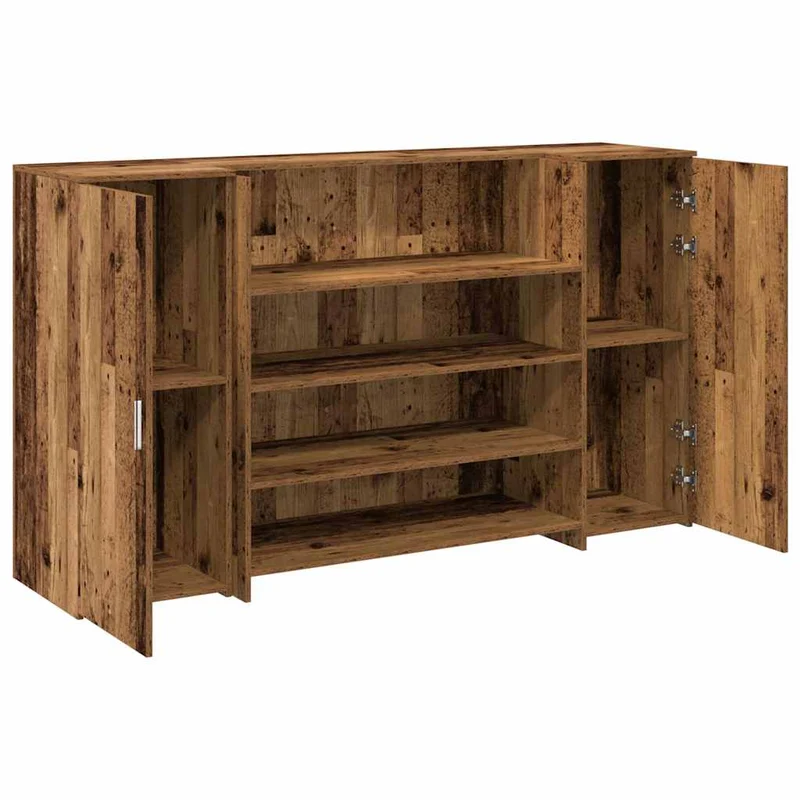 Reception Desk Old Wood 180x50x103,5 cm Engineered Wood
