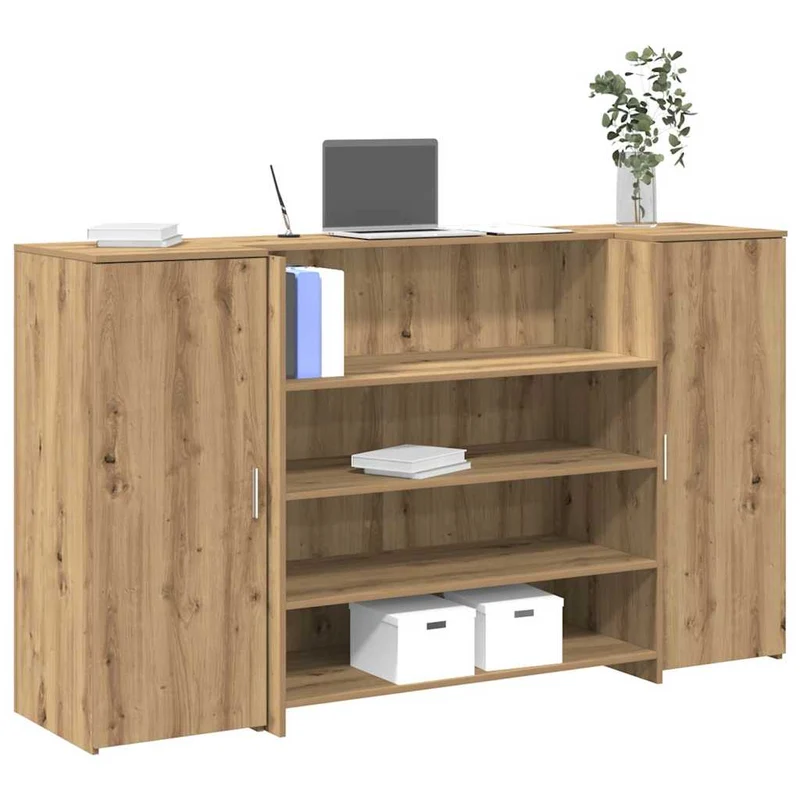 Reception Desk Artisan Oak 180x50x103,5 cm Engineered Wood