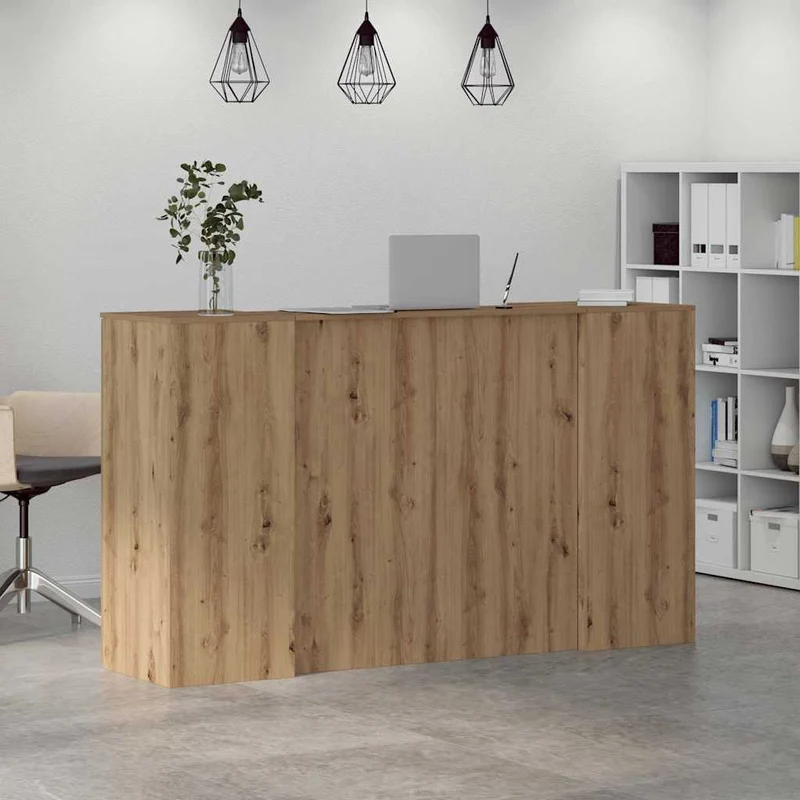 Reception Desk Artisan Oak 180x50x103,5 cm Engineered Wood
