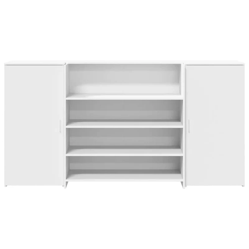 Reception Desk White 200x50x103,5 cm Engineered Wood