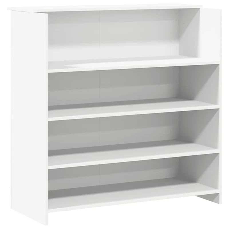 Reception Desk White 200x50x103,5 cm Engineered Wood