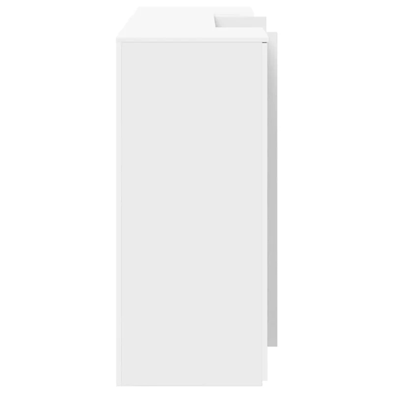 Reception Desk White 200x50x103,5 cm Engineered Wood