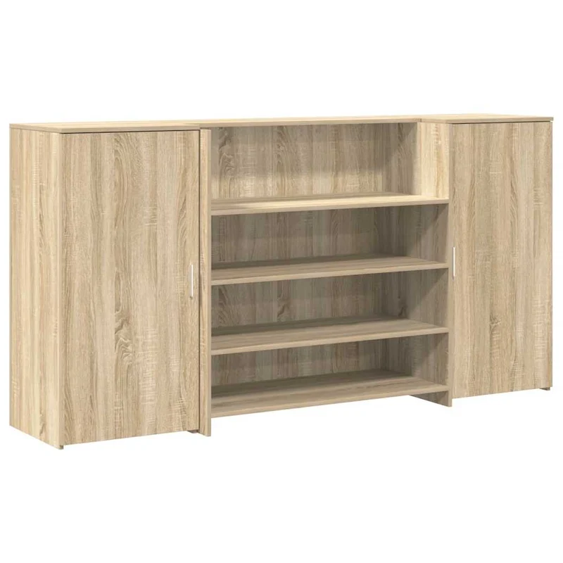 Reception Desk Sonoma Oak 200x50x103,5 cm Engineered Wood