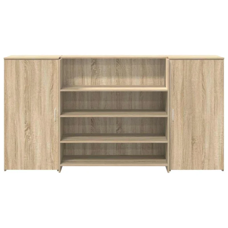Reception Desk Sonoma Oak 200x50x103,5 cm Engineered Wood
