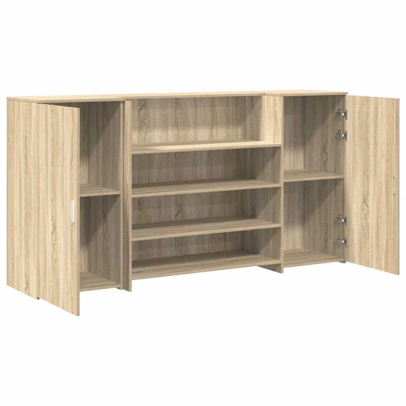 Reception Desk Sonoma Oak 200x50x103,5 cm Engineered Wood