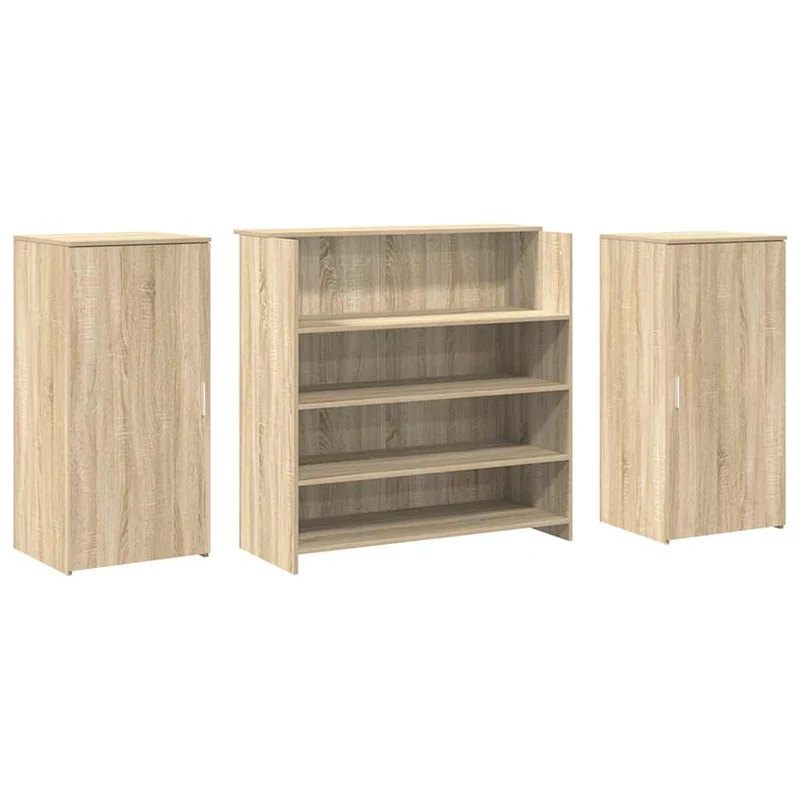 Reception Desk Sonoma Oak 200x50x103,5 cm Engineered Wood