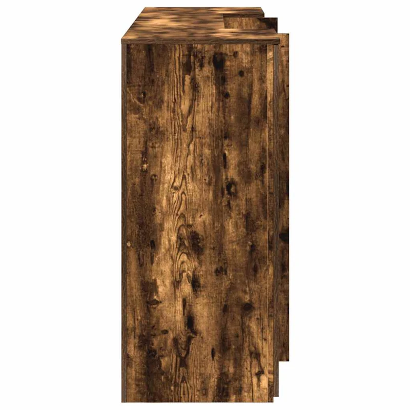 Reception Desk Smoked Oak 200x50x103,5 cm Engineered Wood