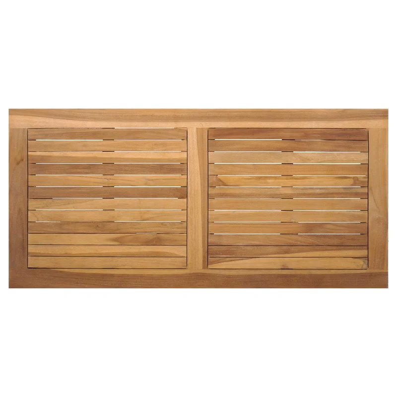 Garden Sofa Set 5 pcs Natural Solid Teak Wood