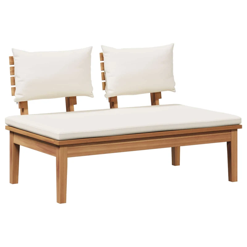 Garden Sofa Set 5 pcs Brown and Cream