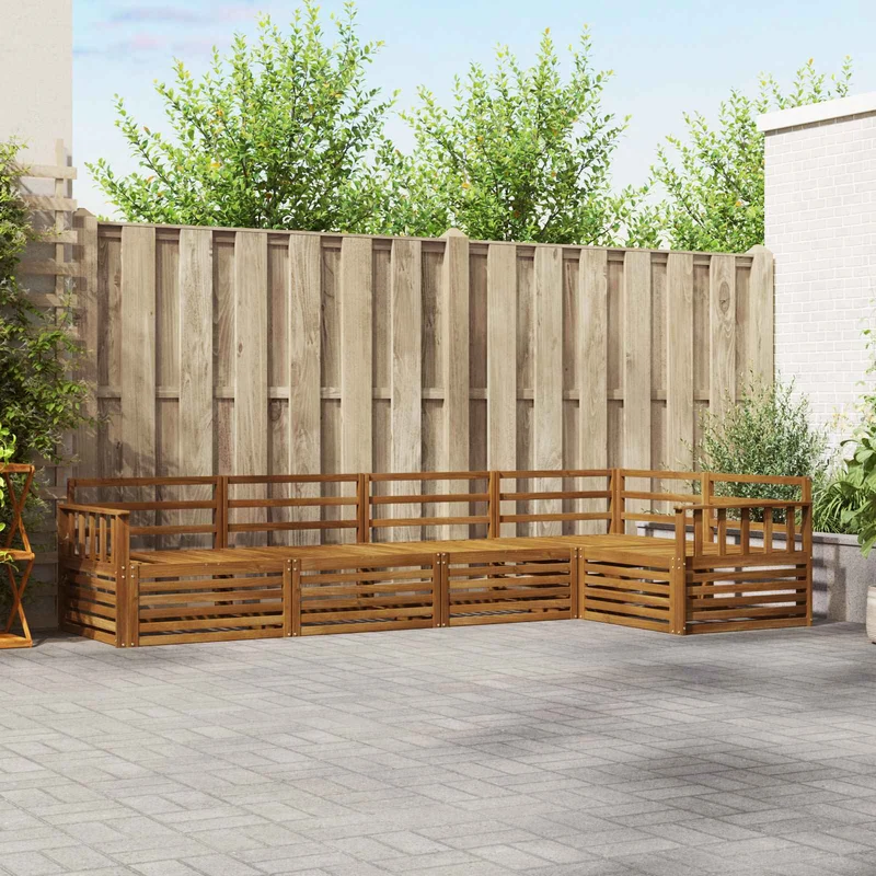 Outdoor Sofa Set 5 pcs Natural
